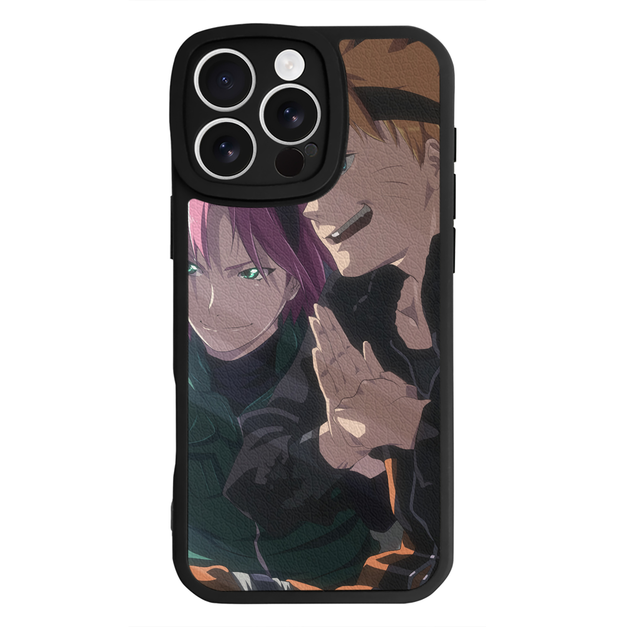 （画像用） NARUTO -ナルト- NARUTO -ナルト- 疾風伝 【iPhone 16シリーズ対応】シリコンスマホケース（レザー調） 材質：シリコン